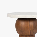 Lora Drink Table CH-1003803-IN01-FN-LV-ST-WH view of top