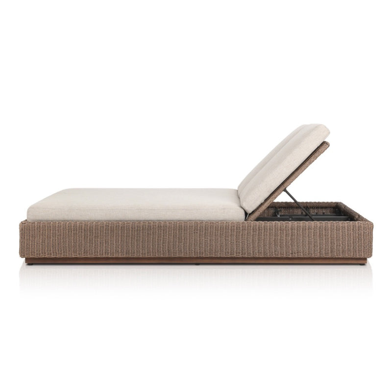 Lorelei Outdoor Double Chaise 242516-001 side view