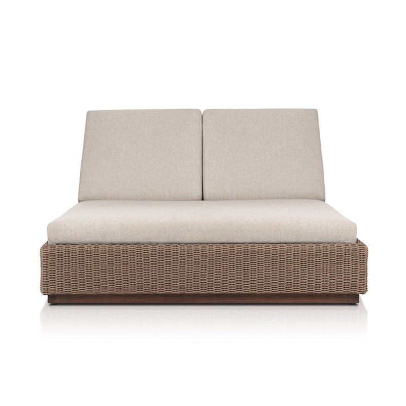 Four Hands Lorelei Outdoor Double Chaise front view