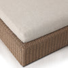 Four Hands Lorelei Outdoor Double Chaise seat cushion corner