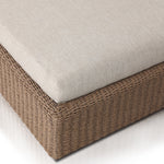 Four Hands Lorelei Outdoor Double Chaise seat cushion corner