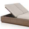 Four Hands Lorelei Outdoor Double Chaise lifted headrest view