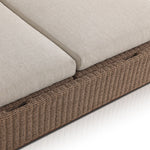 Lorelei Outdoor Double Chaise 242516-001 double cushion seam