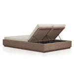 Four Hands Lorelei Outdoor Double Chaise angled back view