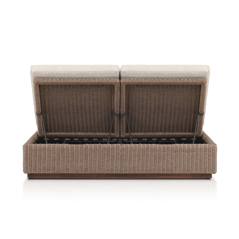 Lorelei Outdoor Double Chaise 242516-001 back view