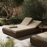 Lorelei Outdoor Double Chaise 242516-001 staged view