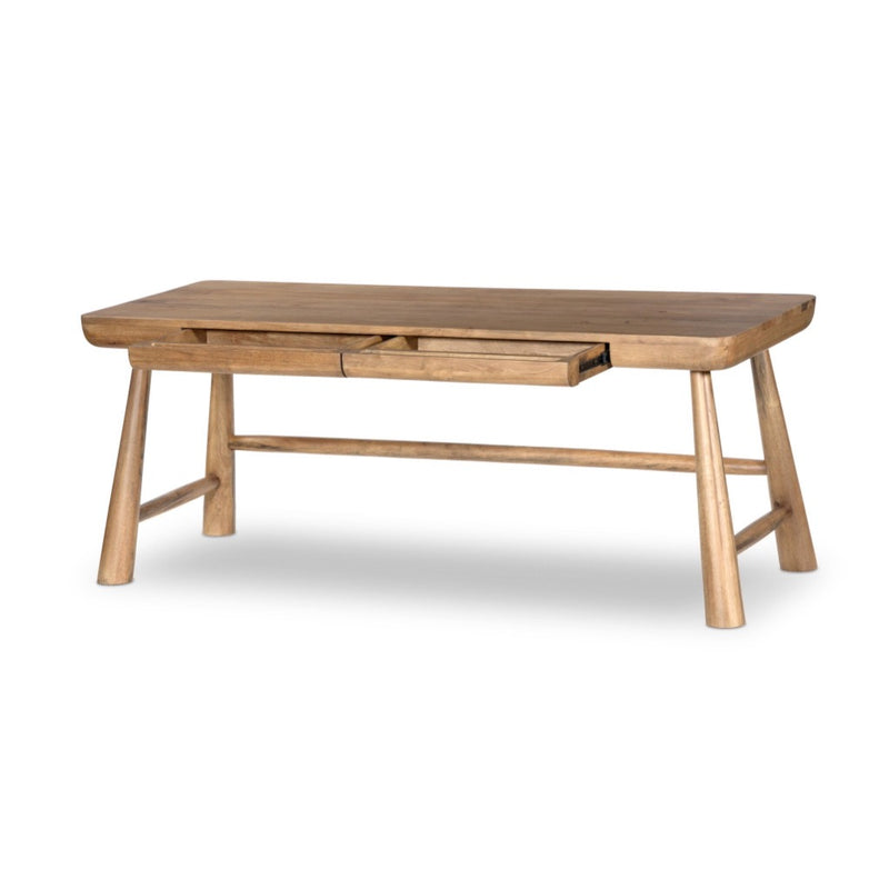 Lorik Desk 239019-004 angled open drawer view