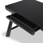 Lorik Desk Worn Black Acacia Open Drawers 239019-002