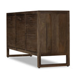 Four Hands Lorne Media Console Dusty Reeded Brown Angled View