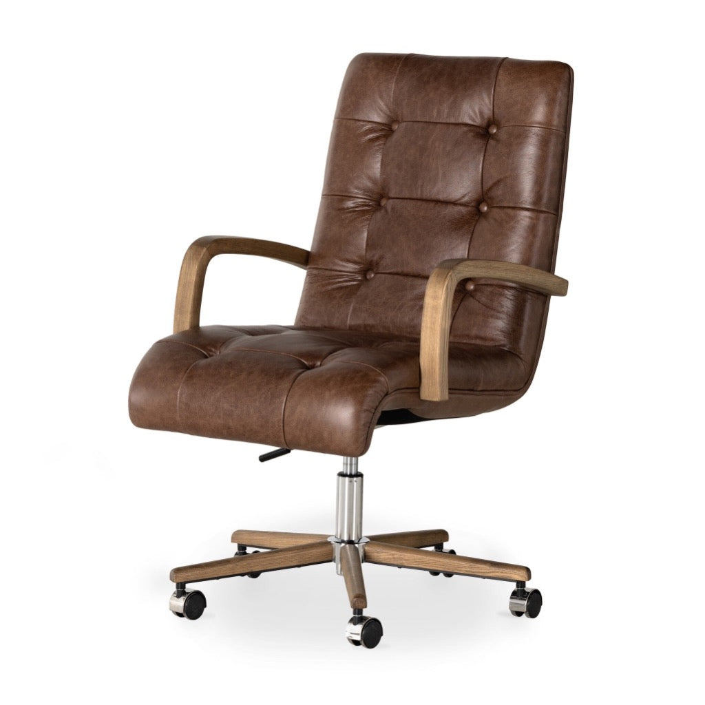 Four Hands Luca Desk Chair angled view 
