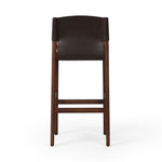 Lulu Bar Stool Espresso Leather Blend Back View 229165-005
