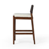 Lulu Counter Stool Espresso Leather Blend Side View Four Hands