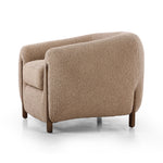 Four Hands Lyla Chair Sheepskin Camel Angled View