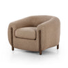 Lyla Chair Sheepskin Camel Angled View Four Hands