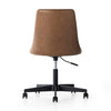 Lyka Desk Chair Sonoma Chestnut Back View Four Hands