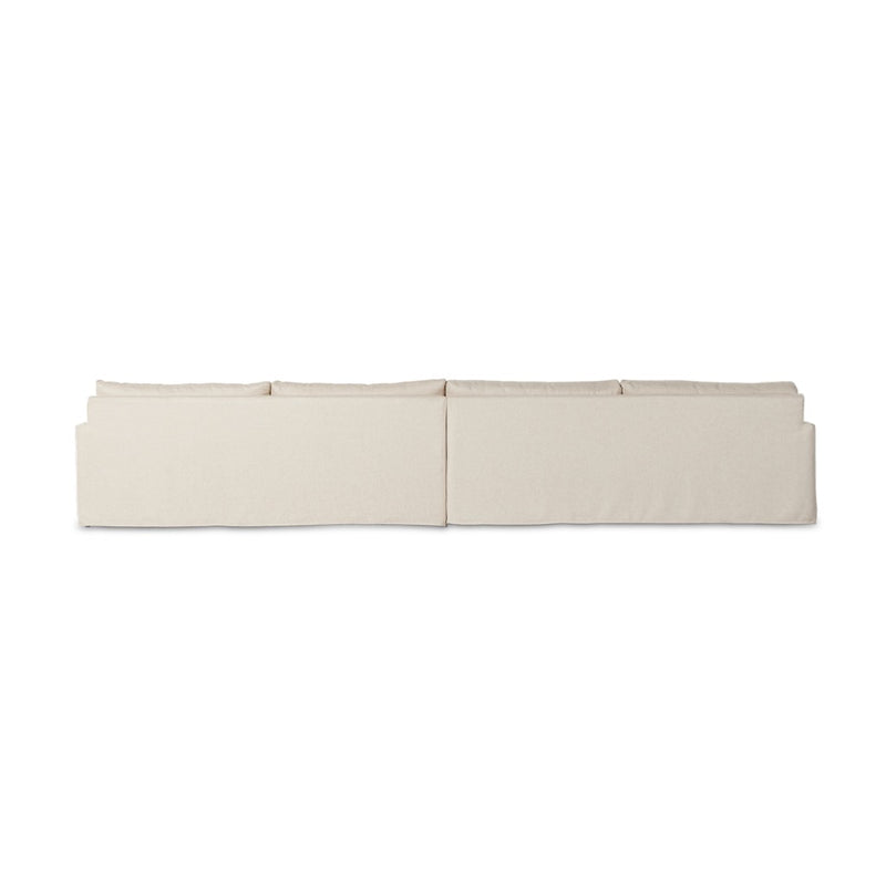 Maddox 2-Piece Sectional Evere Creme Back View 238943-001
