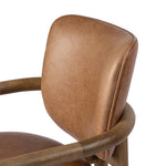 Madeira Dining Chair Chaps Saddle Top Grain Leather Backrest 229549-002