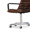 Malibu Arm Desk Chair Shiny Aluminum Base 233756-001