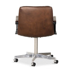 Malibu Arm Desk Chair Antique Whiskey Back View Four Hands