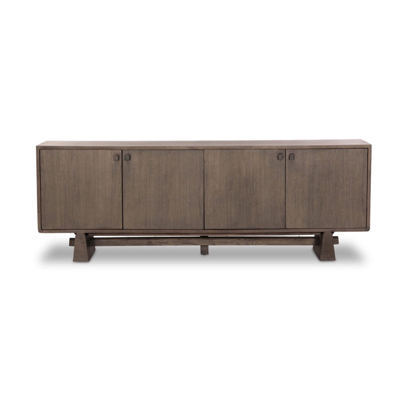 Malmo Sideboard Aged Natural Oak Front Facing View Four Hands