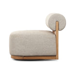Four Hands Malta Outdoor Swivel Chair side view 