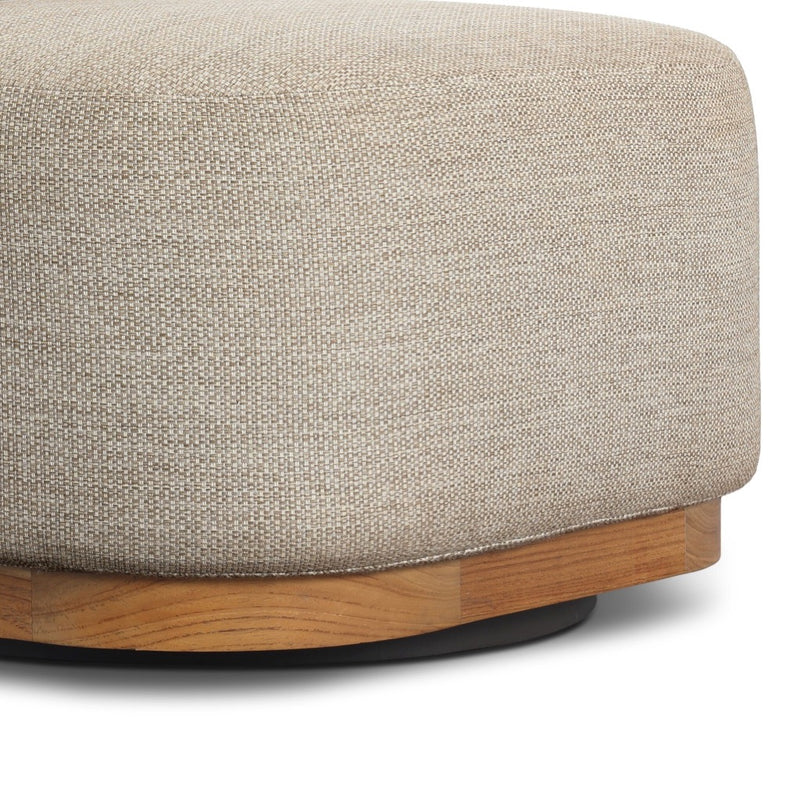 Four Hands Malta Outdoor Swivel Chair seat cushion view 