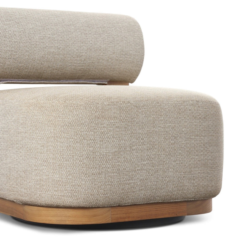 Malta Outdoor Swivel Chair 248976-001 seat cushion and back bolster