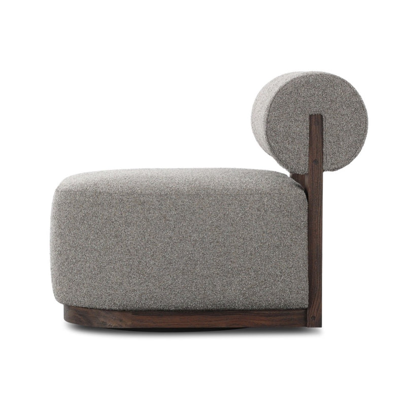 Four Hands Malta Outdoor Swivel Chair side view 