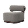Four Hands Malta Outdoor Swivel Chair angled view 