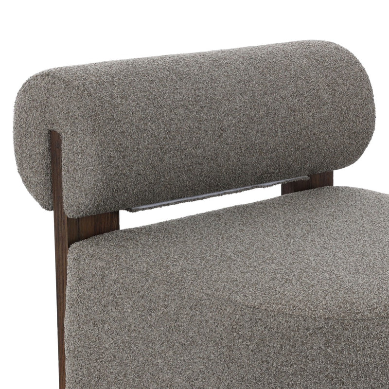 Four Hands Malta Outdoor Swivel Chair seat and bolster view 