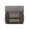 Malta Outdoor Swivel Chair 248976-002 back view 