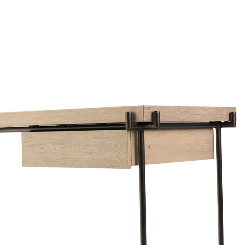 Manuel Desk Bleached Oak Veneer Low Profile Legs 242276-001