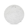 Marble Round Coffee Table with Iron Polished White Marble Top View Four Hands