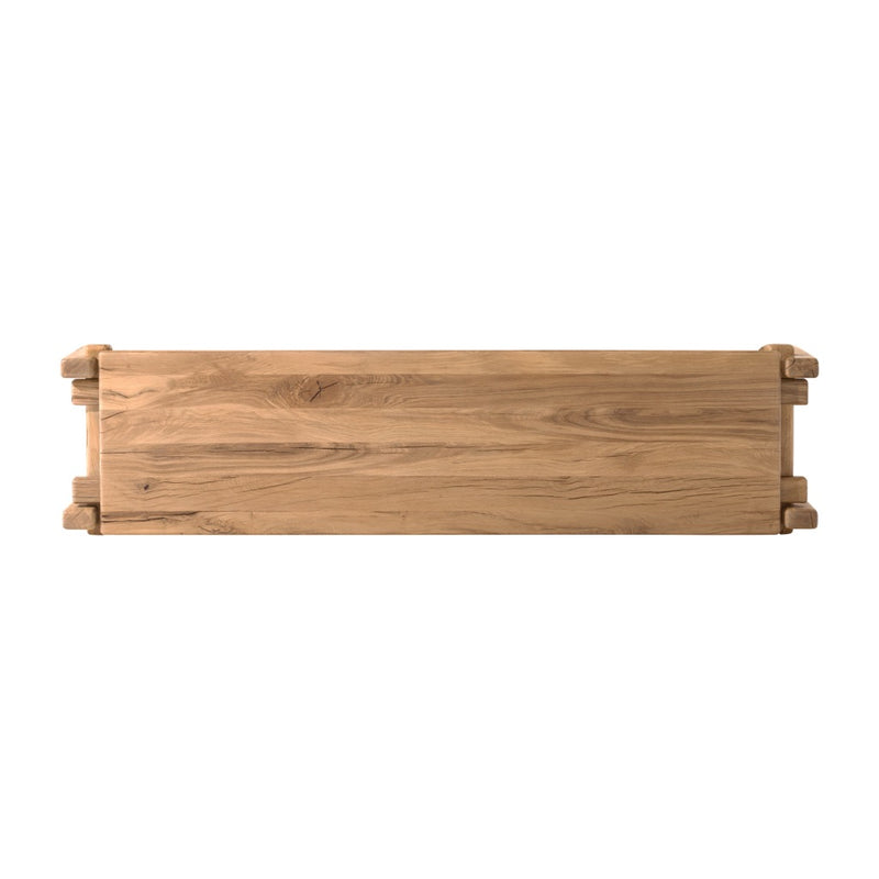 Marcia Console Table Natural Reclaimed French Oak Top View 242153-001