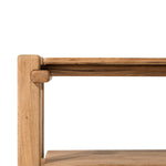 Four Hands Marcia Console Table Natural Reclaimed French Oak Rounded Edges