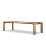 Marcia Dining Table Natural Reclaimed French Oak Angled View Four Hands
