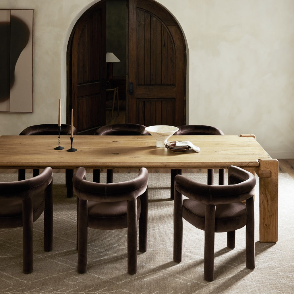 Four Hands Marcia Dining Table - Natural Reclaimed French Oak ...