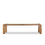 Marcia Dining Table Natural Reclaimed French Oak Front Facing View Four Hands