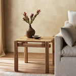 Marcia End Table Natural Reclaimed French Oak Staged View 242149-001