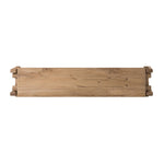 Four Hands Marcia Low Console Table Natural Reclaimed French Oak Top View