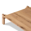 Marcia Square Coffee Table Natural Reclaimed French Oak Graining Tabletop 242147-001