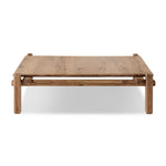 Marcia Square Coffee Table Natural Reclaimed French Oak Side View 242147-001