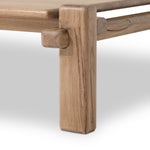 Marcia Square Coffee Table Natural Reclaimed French Oak Legs Four Hands