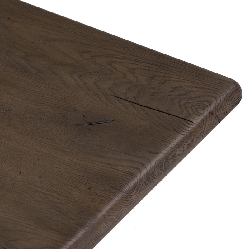 Four Hands Marcon Dining Table table top corner 