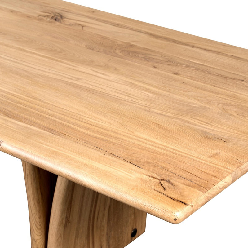 Marcon Dining Table Natural Reclaimed French Oak Tabletop Detail 242190-001