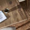 Marcon Dining Table Natural Reclaimed French Oak Top Corner Detail Four Hands