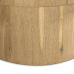 Mariah Round Dining Table Solid Oak Base Four Hands