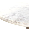 Mariah Round Dining Table White Marble Rounded Tabletop 234754-003