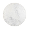 Mariah Round Dining Table White Marble Top View Four Hands