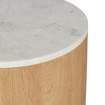 Mariah Sideboard Light Blonde Oak Marble Tabletop Detail 230204-004